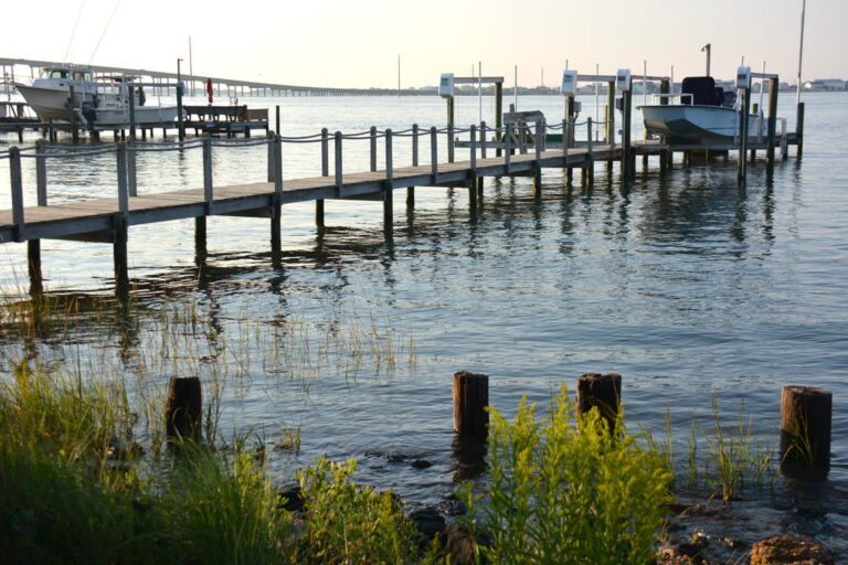 View from waterfront restaurants in Morehead City